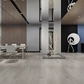 Modern Conference Room Interior Design With Wooden Walls Minimalist Tables White Chairs And Decorative Plants