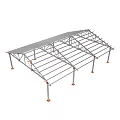 Metal Scaffolding Structure With Support Legs And Steel Frame For Construction