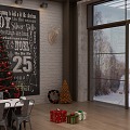 Industrial LOFT gift box Christmas main figure 3d model