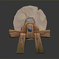 Wooden Spinning Wheel with Large Wheel and Sturdy Wooden Frame for Daily Use