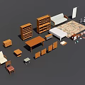 Modern Living Room Sofa And Coffee Table Set With Wooden Shelves Chairs And Rug