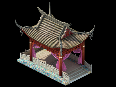 Chinese Pavilion Xiange 3d model