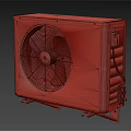 Samsung Rusted White Air Conditioner Fan with Black Fan Component and External Wires