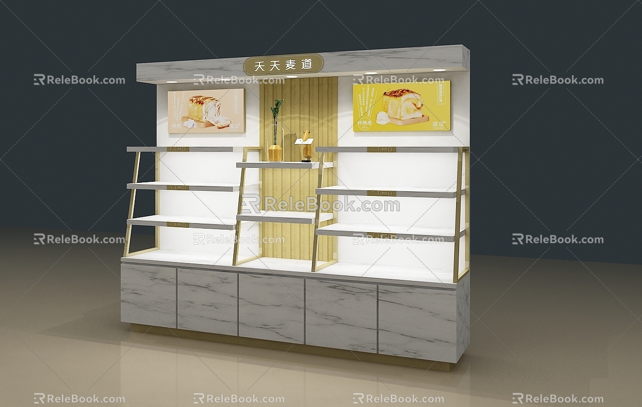 Modern Fashion Bread Sushi Special Cabinet Dessert Shop Special Cabinet 3d model