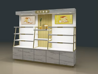 Modern Fashion Bread Sushi Special Cabinet Dessert Shop Special Cabinet 3d model