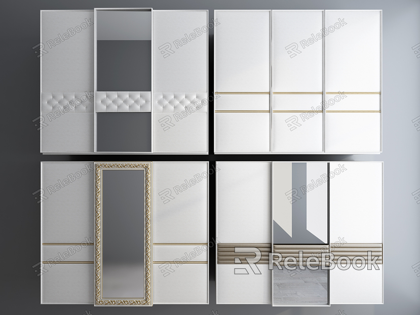 Modern Wardrobe Door Wardrobe Door Combination model