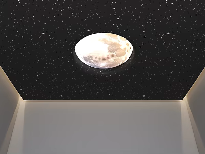 Moon Light Moon Light Ceiling Star Light Ceiling Moon Light Black Ceiling Round Ceiling Bedroom Ceiling Study Ceiling 3d model