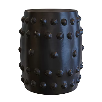 drum stool low stool round stool 3d model