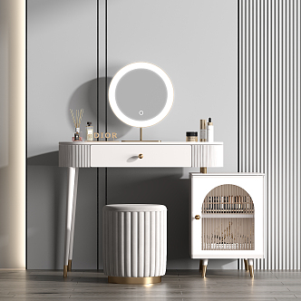 Light Luxury Dressing Table 3d model