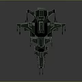Futuristic Silver Spacecraft Featuring Multiple Wings Weapon Systems and Complex Structure