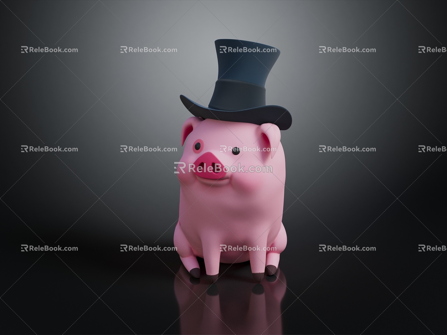 Modern Toy Cute Piggy Cute Pig Cute Pig 3d model