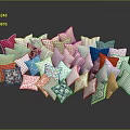 Colorful Decorative Pillows for Home Decor with Various Patterns Vibrant Colors and Soft Textures