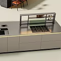 Modern Cabinet Island Operating Table Bar 3d model