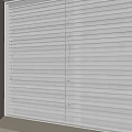 White Window Blinds For Home Interior With Light Filtering Design And Modern Style 3d model