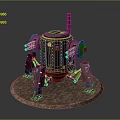 Mech Warrior Mech Soldier Machine Battlearm Mechanical Battlearm Machine Fighter Robot 3d model