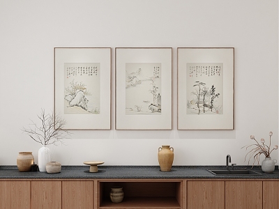 New Chinese Decorative Painting Hanging Painting Combination model