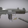 UZI submachine gun Uzi automatic submachine gun 3d model