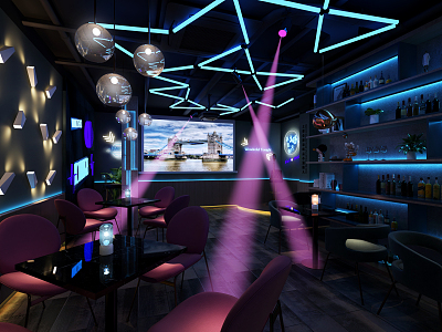 The Modern Bar 3d model