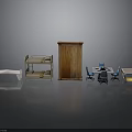 Versatile Modern Furniture Collection Featuring Bunk Bed Wardrobe Table And Chairs