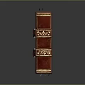 Red Leather Bound Book With Decorative Straps And Gold Accents For Home Living