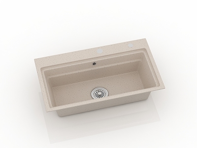 Modern dish washing basin star basin 3d model