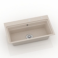 Modern dish washing basin star basin 3d model