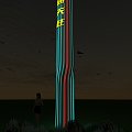 Modern Spirit Fortress Simple Round Personality Trend Luminous Advertising Tower Brand Billboard 3d model