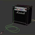 High Quality Marshall Black Computer Speakers With Control Knobs And Wired Connection For PC Use