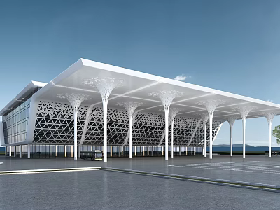 Beautiful Garden Landscape Design Featuring Lush Greenery and Stone Pathways 3d model