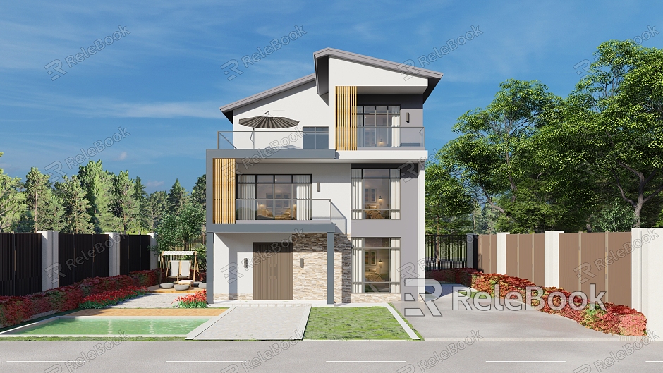 Modern single-family villa model