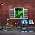 Modern game character Doraemon 3d model