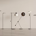 Stylish Modern Floor Lamps With Various Minimalist Designs And Sleek Metal Bases In Contemporary Space