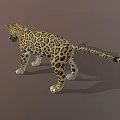 Realistic Reptile 3D Model With Leopard Print Pattern And Open Mouth Design 3d model