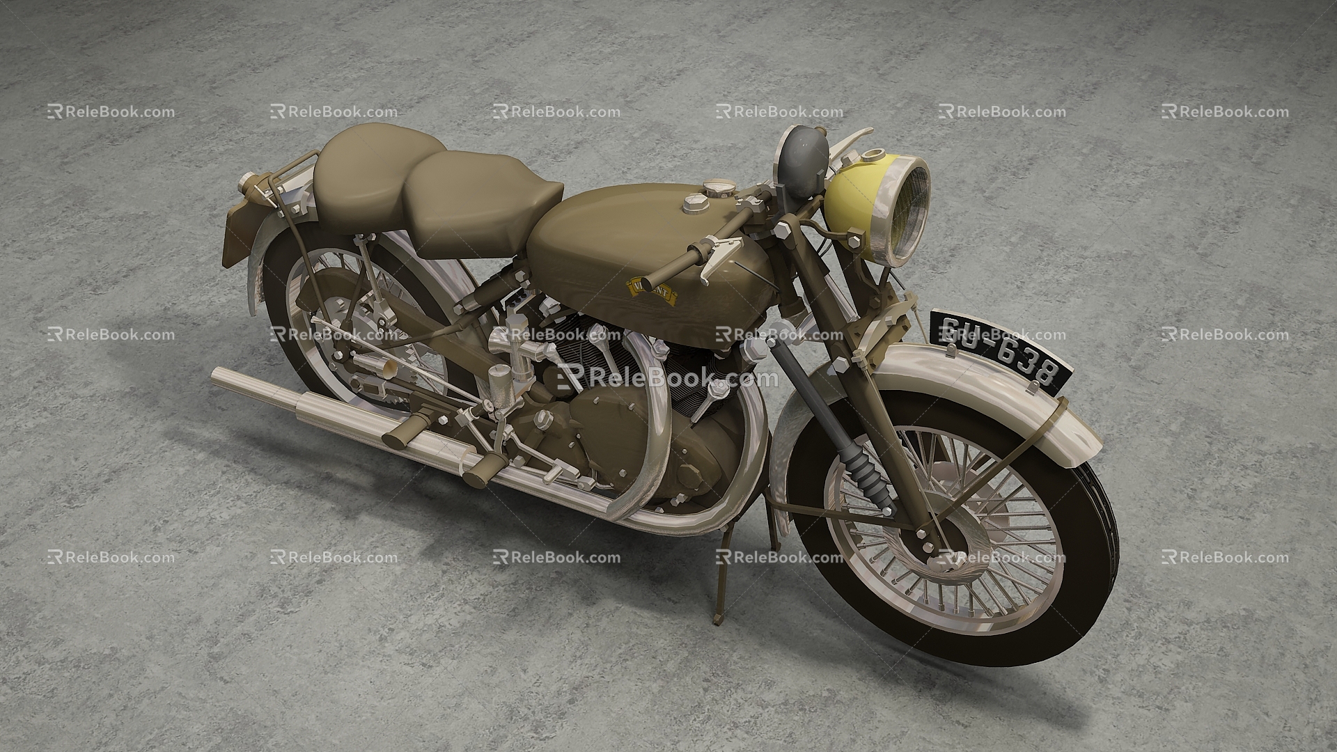 Modern Motorcycle 3d model