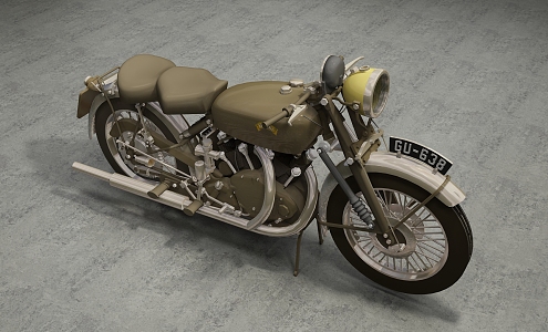 Modern Motorcycle 3d model