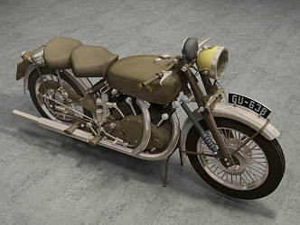 Modern Motorcycle 3d model