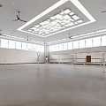 Modern Dance Room 3d model