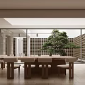 Modern Reception Room Tea Room 3d model