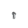 Metal Screw With Cross Slot Head And Threaded Shank Design