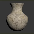 Elegant Cracked Texture Marble Like Decorative Vase With Classic Shape For Home Interior