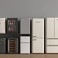 Refrigerators and Freezers Various Styles Colors for Home Kitchen Single Double Door Wine Cooler Designs