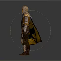 Ancient Warrior Armor With Golden Accents And Decorative Shoulder Details