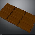 Premium Orange Chocolate Bar Featuring Rectangular Segments And Glossy Finish