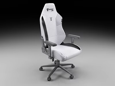 Ergonomic Office Chair With Adjustable Armrests Rolling Casters And Breathable Fabric 3d model