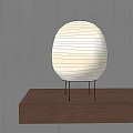Japanese-style table lamp 3d model