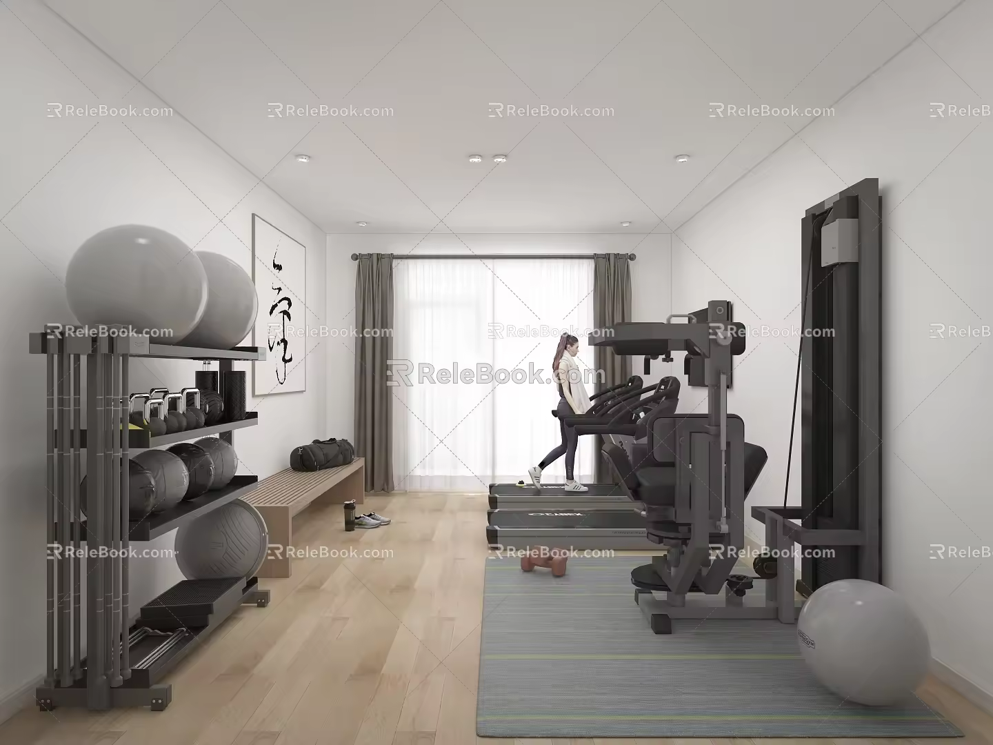 Small gym 3d model