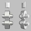 Automotive Parts Silver Metallic Precision Engineered Mechanical Components With Smooth Surface And Symmetrical Structure