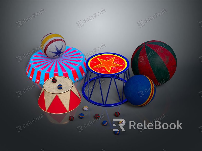 Mardi Gras Circus Carnival Carnival Carnival Chinese Day Tent Motorcycle Wheels Fireworks Fireworks model