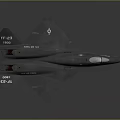 Black Fighter Jet Model With YT-33 701 Tail Number And Sleek Design