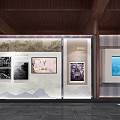 Traditional Cultural Center Interior Featuring Bamboo Statue Inscriptions And Wooden Pillars